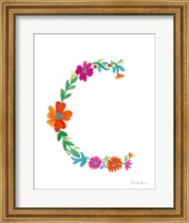Floral Alphabet Letter III Fine Art Print
