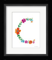 Floral Alphabet Letter III Fine Art Print