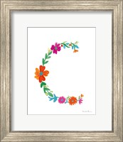 Floral Alphabet Letter III Fine Art Print