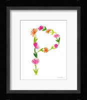 Floral Alphabet Letter XVI Fine Art Print