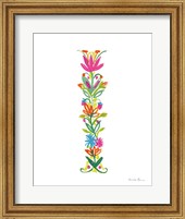 Floral Alphabet Letter IX Fine Art Print
