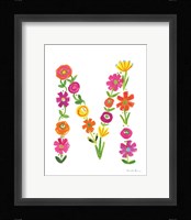 Floral Alphabet Letter XIII Fine Art Print