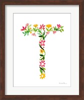 Floral Alphabet Letter XX Fine Art Print