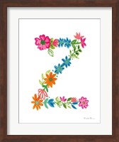 Floral Alphabet Letter XXVI Fine Art Print