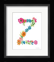 Floral Alphabet Letter XXVI Fine Art Print