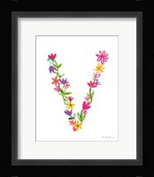 Floral Alphabet Letter XXII Fine Art Print