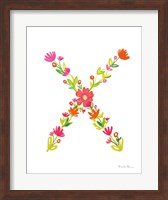Floral Alphabet Letter XXIV Fine Art Print