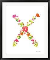 Floral Alphabet Letter XXIV Fine Art Print