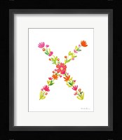 Floral Alphabet Letter XXIV Fine Art Print