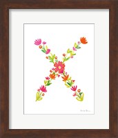 Floral Alphabet Letter XXIV Fine Art Print