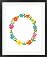 Floral Alphabet Letter XV Fine Art Print