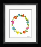 Floral Alphabet Letter XV Fine Art Print