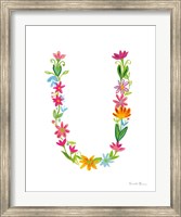 Floral Alphabet Letter XXI Fine Art Print