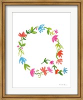 Floral Alphabet Letter XVII Fine Art Print