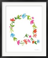 Floral Alphabet Letter XVII Fine Art Print