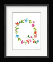 Floral Alphabet Letter XVII Fine Art Print