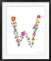 Floral Alphabet Letter XXIII Fine Art Print