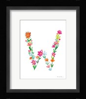 Floral Alphabet Letter XXIII Fine Art Print