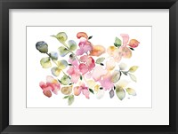 Shades of Pink Watercolor Floral Fine Art Print