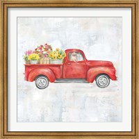 Vintage Red Truck Fine Art Print