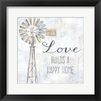 Windmill Love Sentiment Fine Art Print