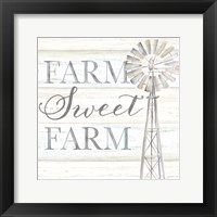 Windmill Farm Sweet Farm Sentiment Fine Art Print