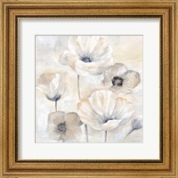 Gray Poppy Garden I Fine Art Print