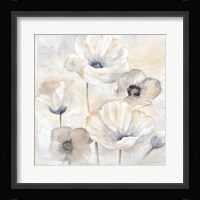 Gray Poppy Garden I Fine Art Print