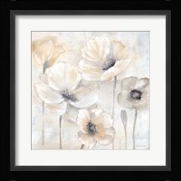 Gray Poppy Garden II Framed Print