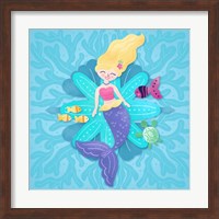 Mermaid Blonde Hair Fine Art Print