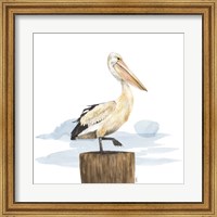 Birds of the Coast on White III Fine Art Print