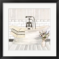 Farmhouse Bath I Tub Framed Print