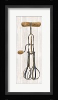 Vintage Kitchen Egg Beater Framed Print