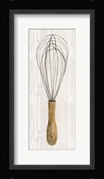 Vintage Kitchen Whisk Framed Print