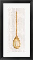 Vintage Kitchen Wooden Spoon Framed Print