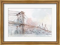 Blushing Brooklyn Bridge Fine Art Print