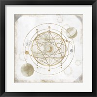 Golden Galaxy II Framed Print