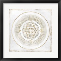 Golden Galaxy III Framed Print