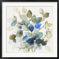 Blue Leaves II Fine Art Print
