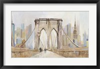 Brooklyn Bridge Walkway Fine Art Print