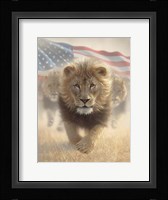Running Lions America Fine Art Print