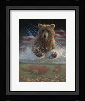 Brown Bear Fishing America Fine Art Print