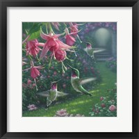 Hummingbird Haven - Square Fine Art Print