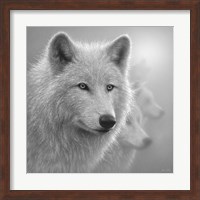 Arctic Wolves - Whiteout - B&W Fine Art Print