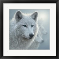 Arctic Wolves - Whiteout Framed Print