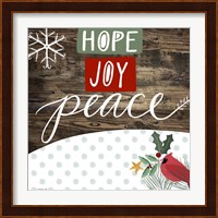 Hope Joy Peace Fine Art Print