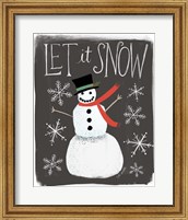 Let It Snow Snowman Fine Art Print