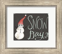 Snow Day Snowman Fine Art Print