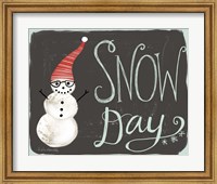 Snow Day Snowman Fine Art Print