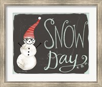 Snow Day Snowman Fine Art Print